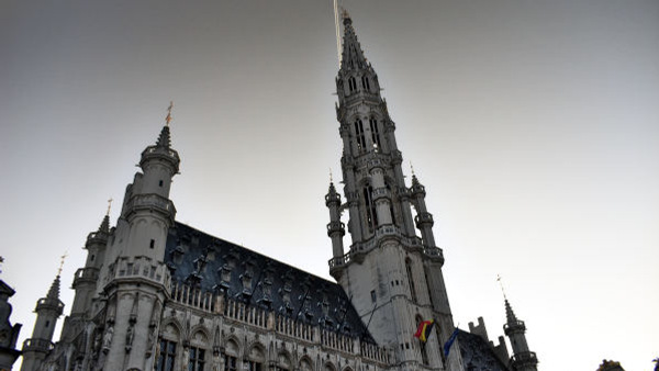 Vacker byggnad i Bryssel