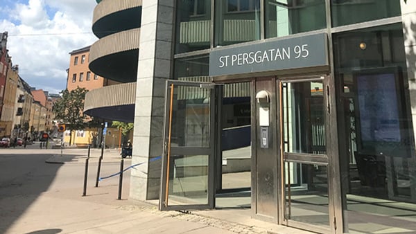 Exteriör av Folkuniversitetets lokaler i Norrköping 