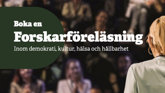 En kvinna som föreläser framför en publik