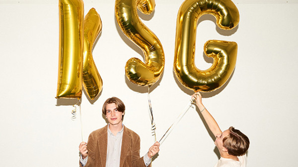 KSG-elever med ballonger.