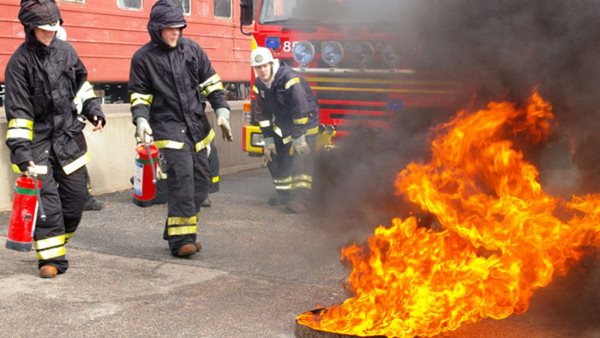 brandskyddsutbildning på Cultus gymnasium