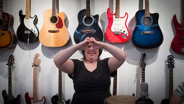 Deltagare på Funkis i Malmö - sång och musik för dig som behöver extra stöd