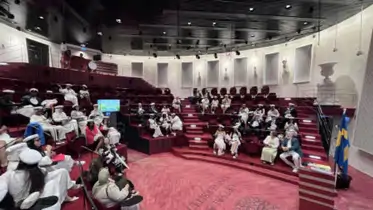 Studentceremoni i Humanistiska teatern vid Uppsala universitet