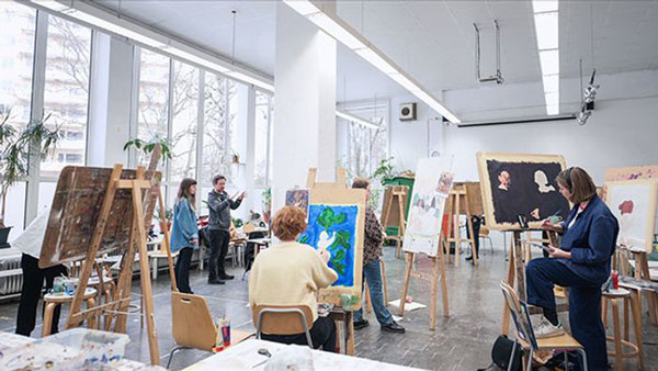Elever på KV Konstskola i Göteborg
