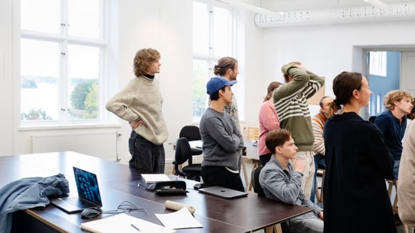En klass på Arkitekturutbildningen.