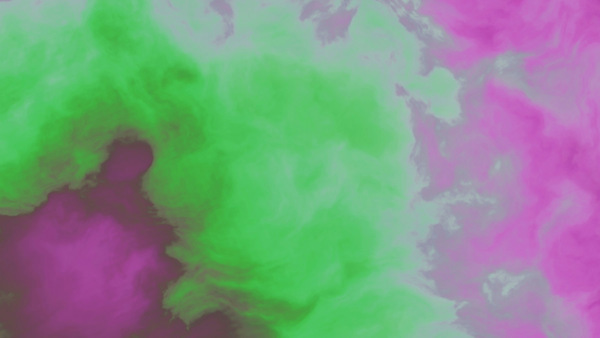 Rökmönster i lila och grönt 