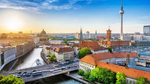 Vy över Berlins skyline