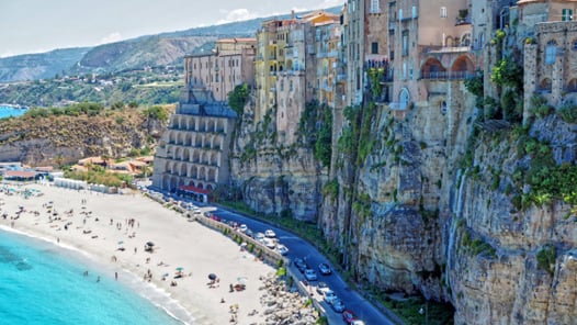 strand i Tropea, Italien