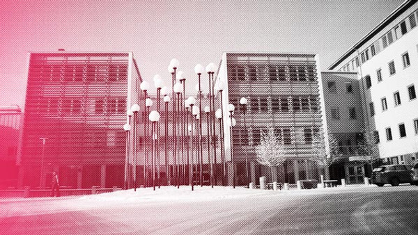 Byggnad på Högskolan Väst