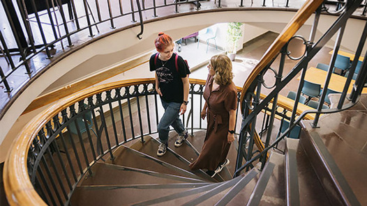 En elev på prova på-dag.