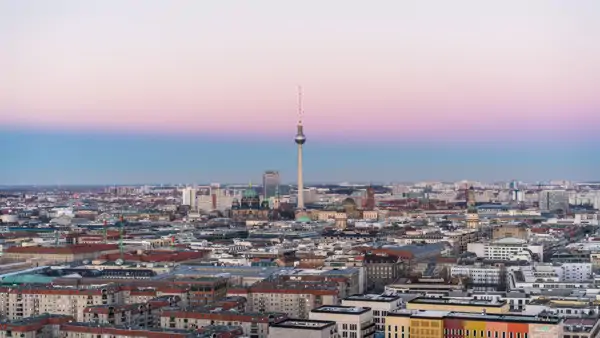 Vy över Berlins skyline