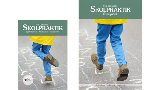 Framsidesbilder till de två böckerna Skolpraktik från Folkuniversitetets förlag.