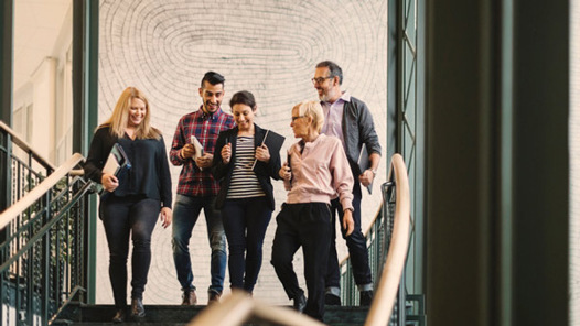 Pågående kurs med lärare och deltagare