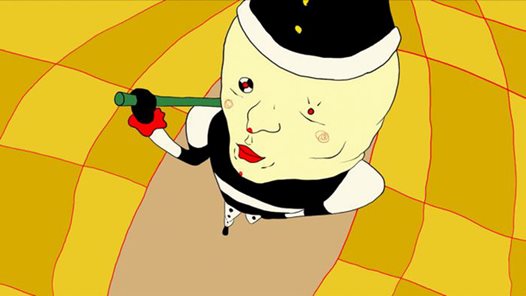 En animerad figur skapad av en studerande på Animation och experimentfilm.