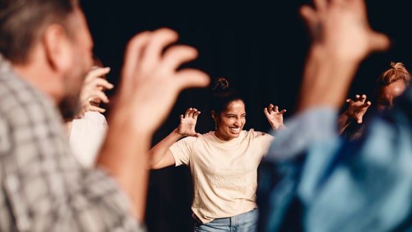 Deltagare från en teater.