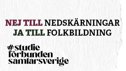 Kampanj om nedskärning av folkbildningen