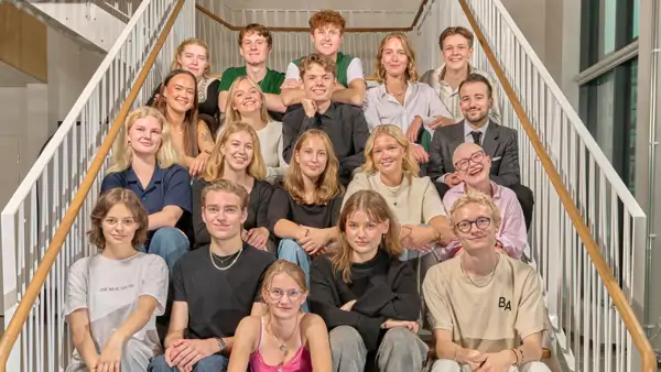 Klassfoto från Musikalutbildningen årskurs 3 på Balettakademien i Göteborg