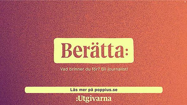 Bild med texten "Berätta projektet"
