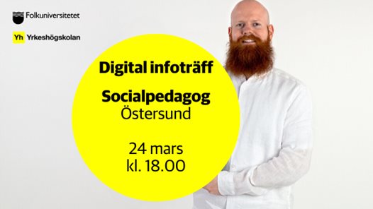 Digital infoträff om yh-utbildningen socialpedagog i Östersund