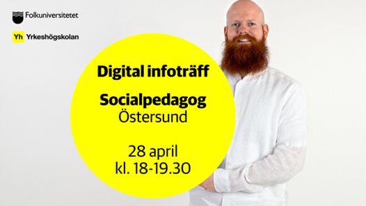 Digital infoträff om yh-utbildningen socialpedagog i Östersund