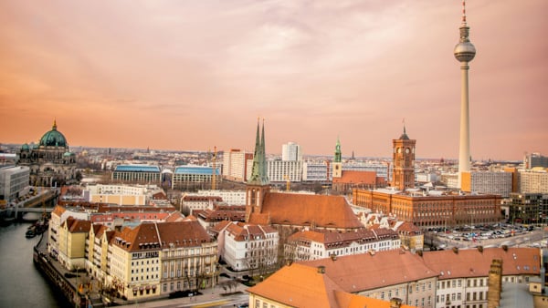 Flygbild över Berlin