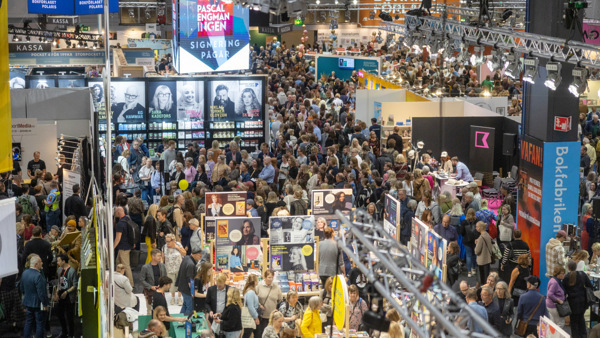 Besökare på Bokmässan i Göteborg.
