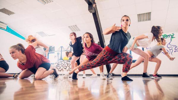 Active Teenage Girls on Dancing Training