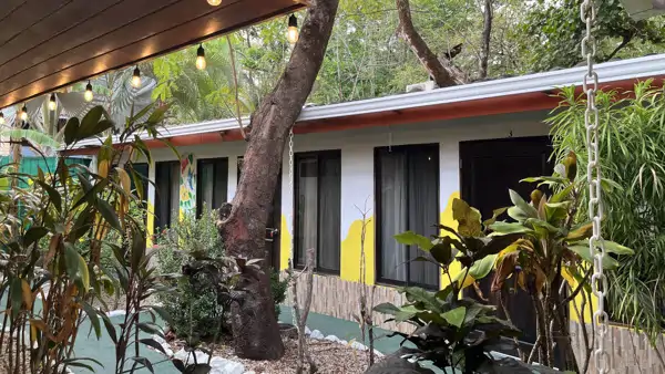 Studenthotell f&ouml;r boende p&aring; spr&aring;kkurs i spanska i Samara i Costa Rica.