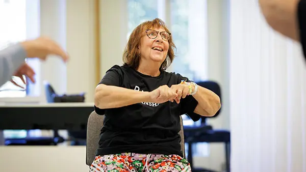 Dansgrupp på Folkuniveristetet