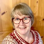 Johanna Wallin, lärare i stickning på Folkuniversitetet i Norrköping