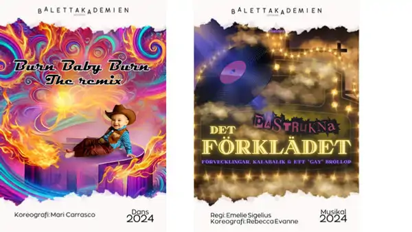 Bild p&aring; affischer fr&aring;n f&ouml;rest&auml;llningar 2024