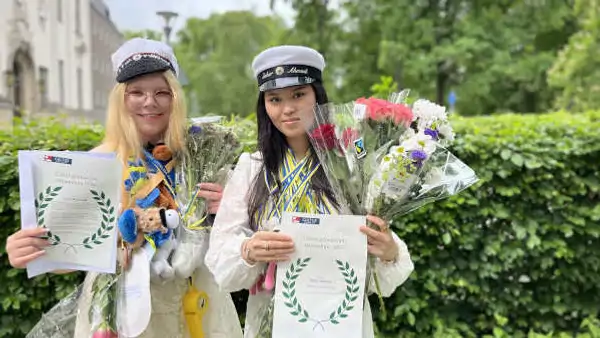 Årets stipendiater Sofia och Sahar