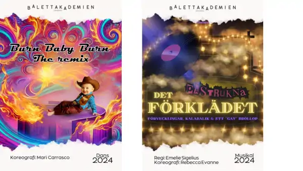 Tidigare föreställningar på Balettakademien i Göteborg